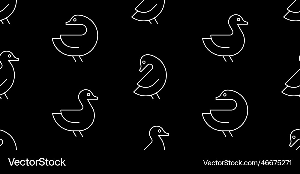 Seamless pattern with ducks Vector Image