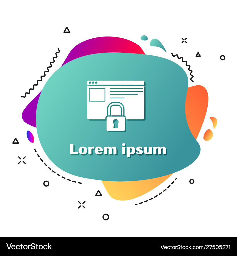 White secure your site with https ssl icon White secure your site with https ssl icon Vector Image