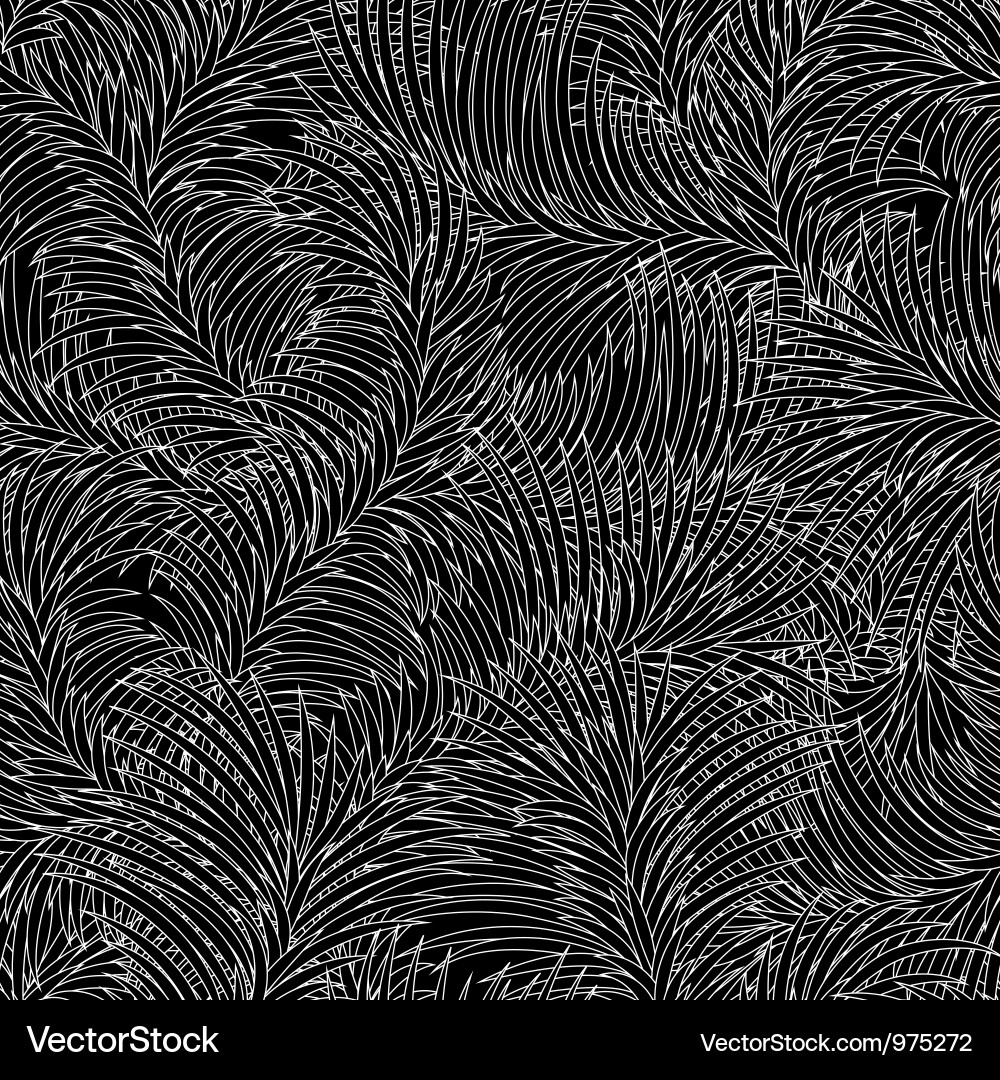 Black and White Abstract Tracery Pattern Vector Image