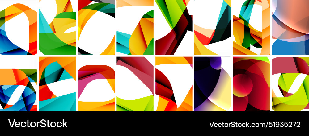 Collection of abstract background with waves Collection of abstract background with waves Vector Image