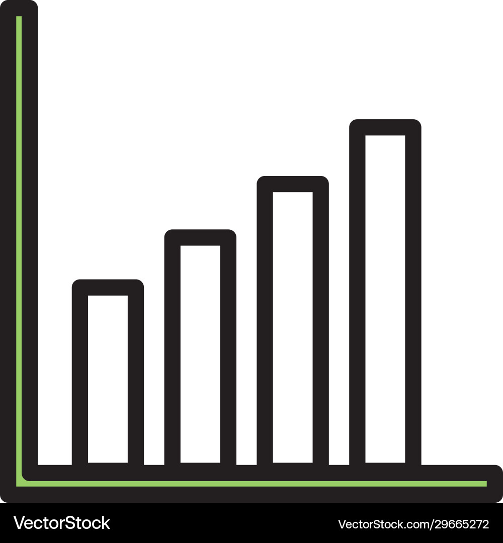Isolated workflow bars line and fill style icon Vector Image