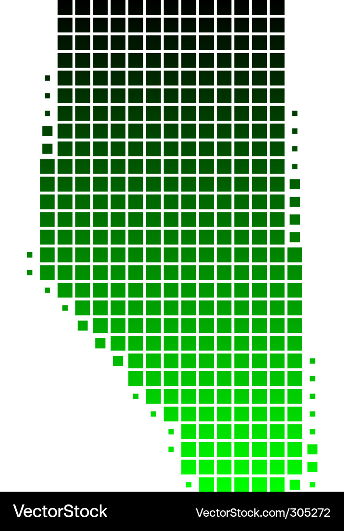 Map of alberta Vector Image