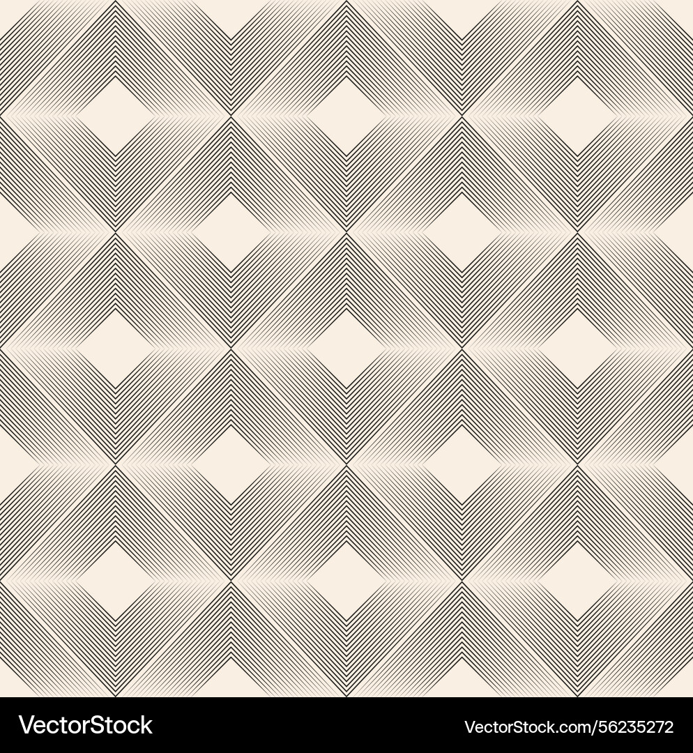 Thin lines squares abstract seamless pattern vector image