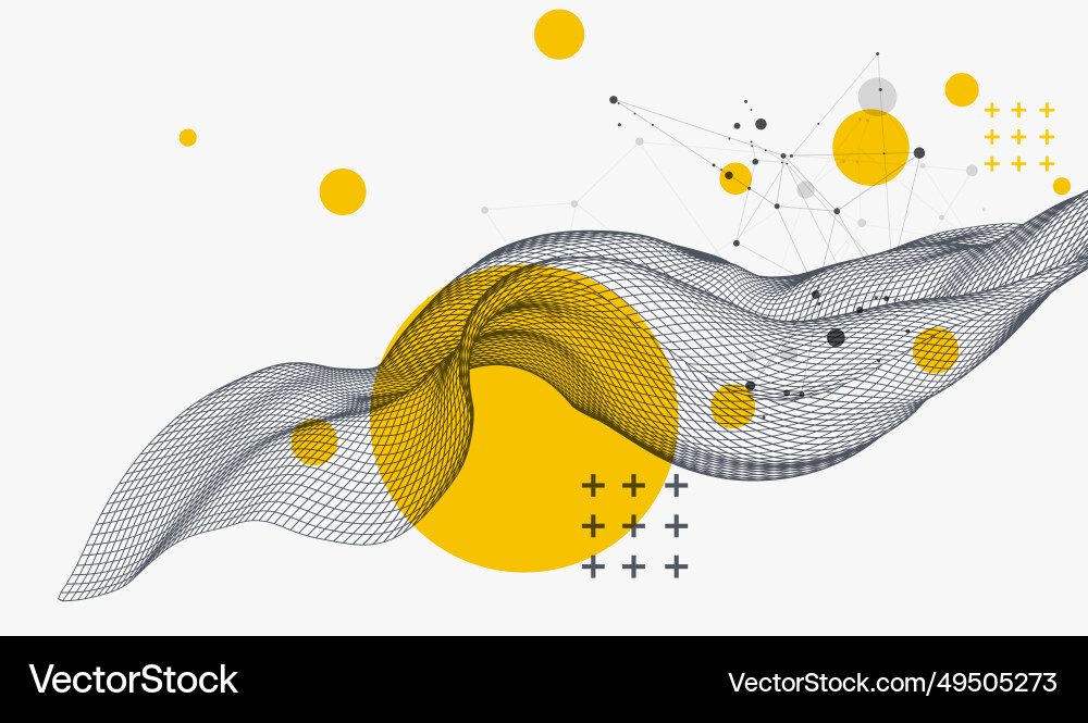 Abstract wave is made in a frame style Abstract wave is made in a frame style vector image