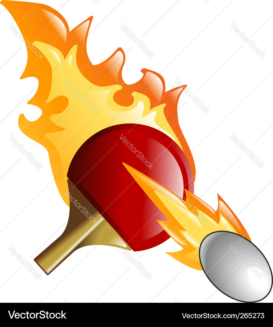Dynamic Ping Pong vector image
