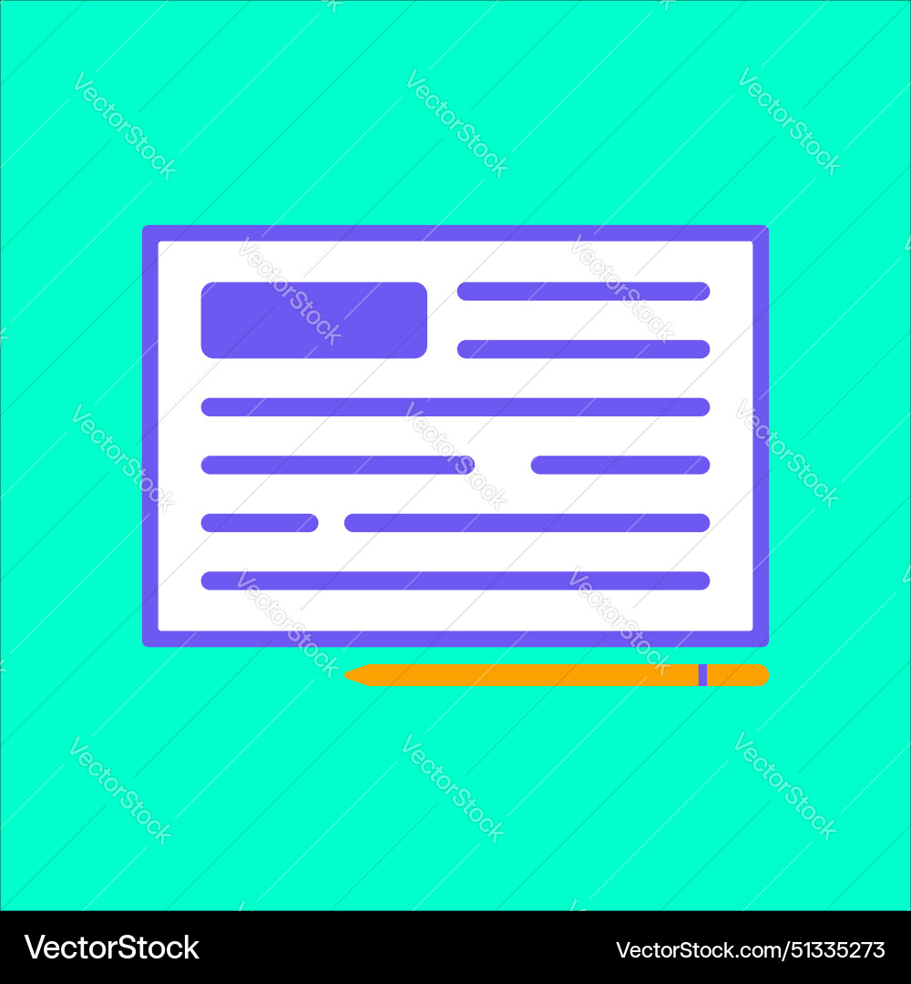 E-learning design element set Vector Image