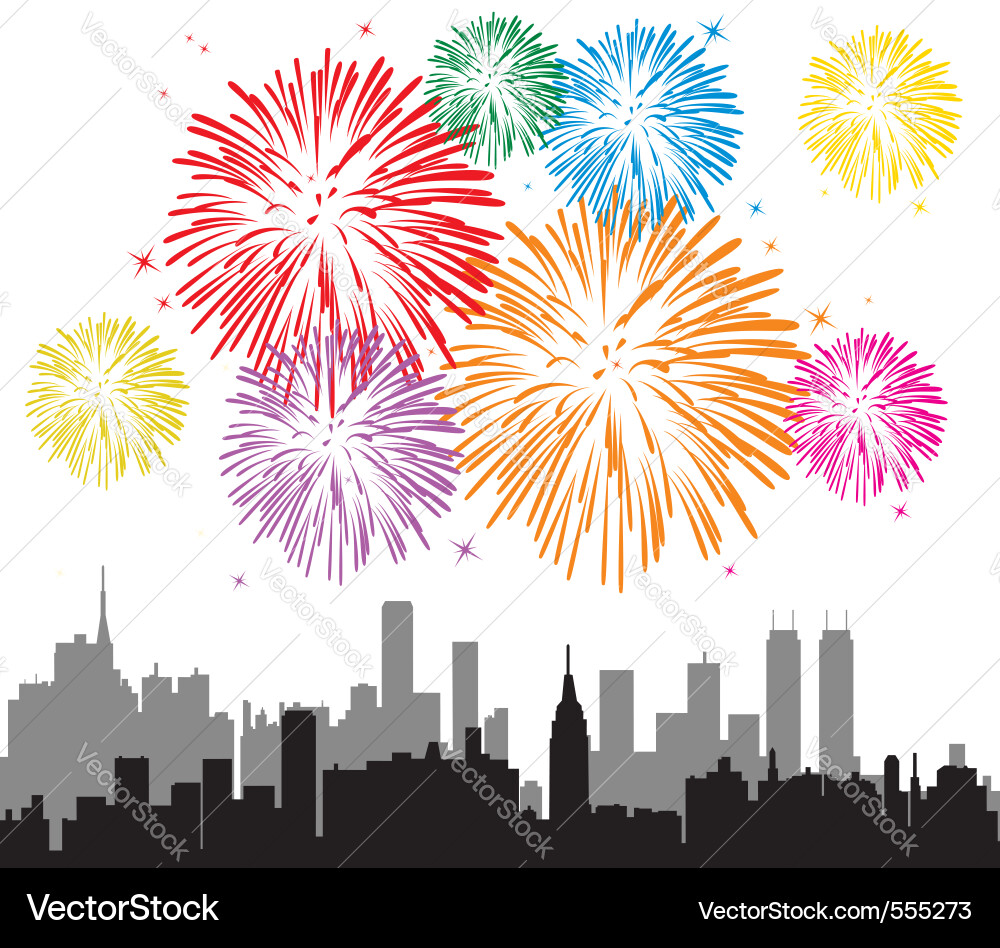 Fireworks Royalty Free Vector Image - VectorStock