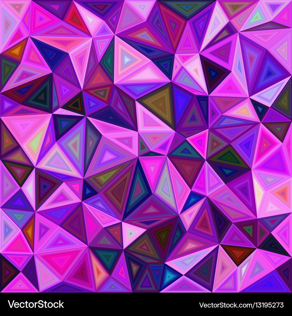 Irregular triangle mosaic tile background design Vector Image