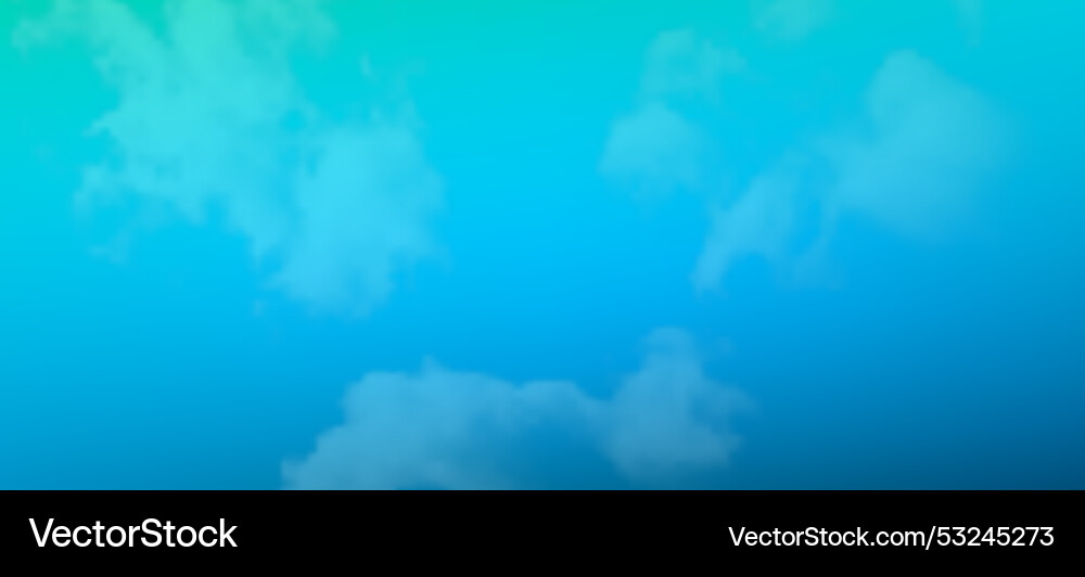 Modern colorful gradient background with clouds Modern colorful gradient background with clouds vector image