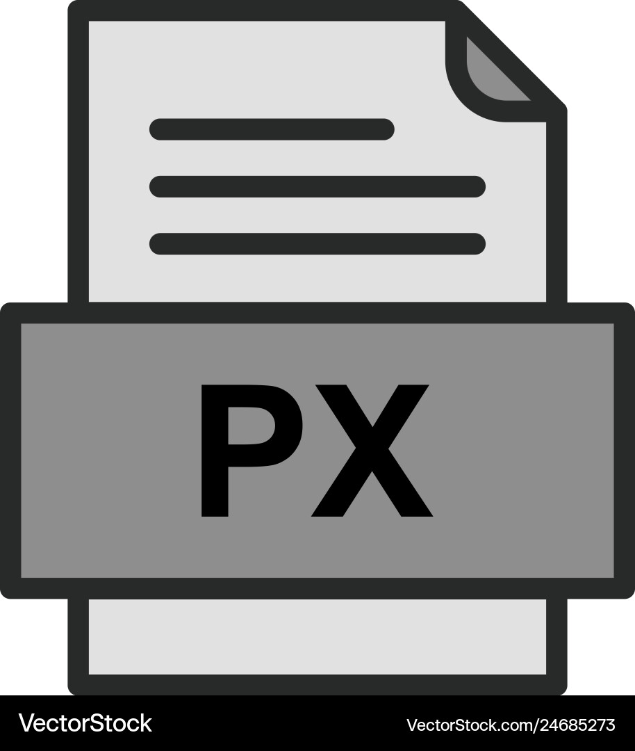Px file document icon vector image