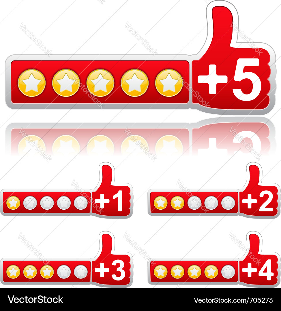 Rating Buttons Vector Image