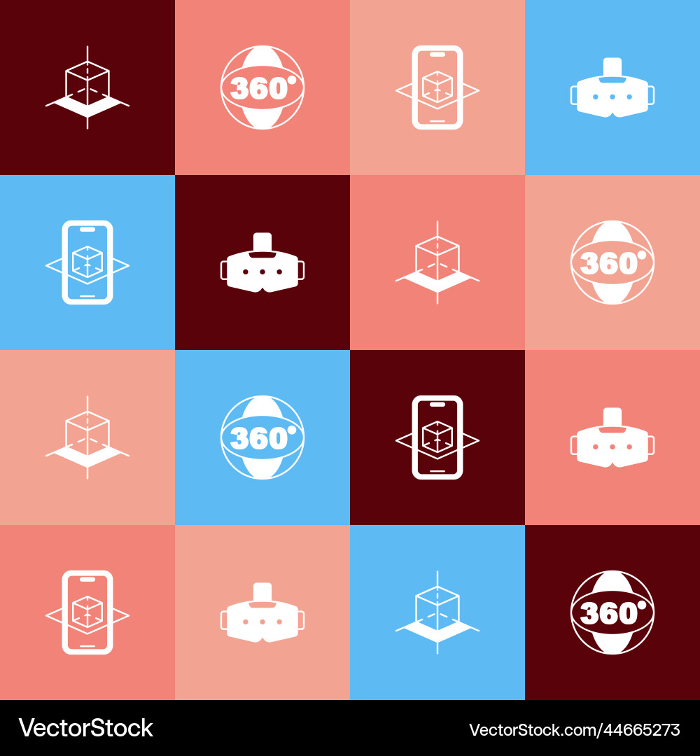 Set pop art 3d modeling 360 degree view Set pop art 3d modeling 360 degree view Vector Image