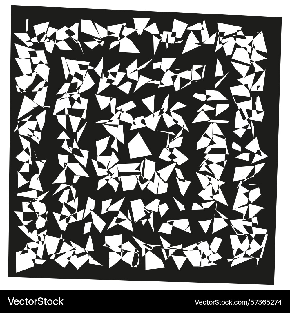 Abstract chaotic pattern geometric splintered Abstract chaotic pattern geometric splintered vector image