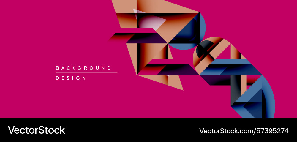 Abstract geometric shapes overlap creating Abstract geometric shapes overlap creating Vector Image