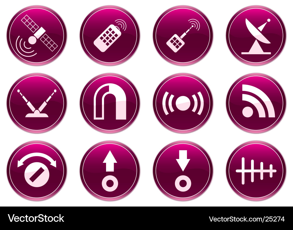 Gadget Symbol gesetzt Vektorbild