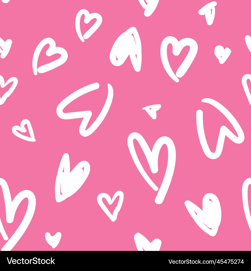 Valentines repeat pattern with all over white Valentines repeat pattern with all over white Vector Image