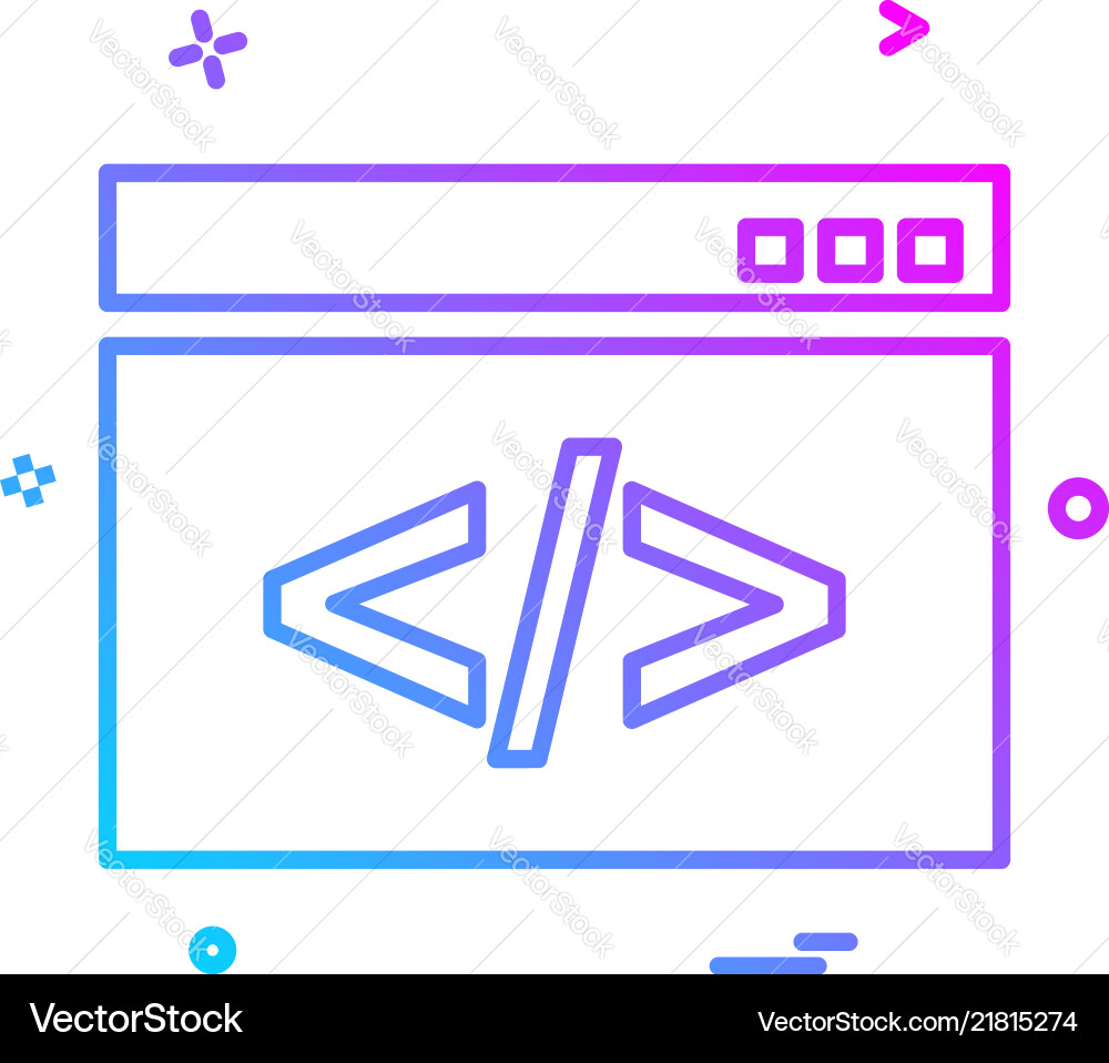 Web layout icon design Web layout icon design Vector Image