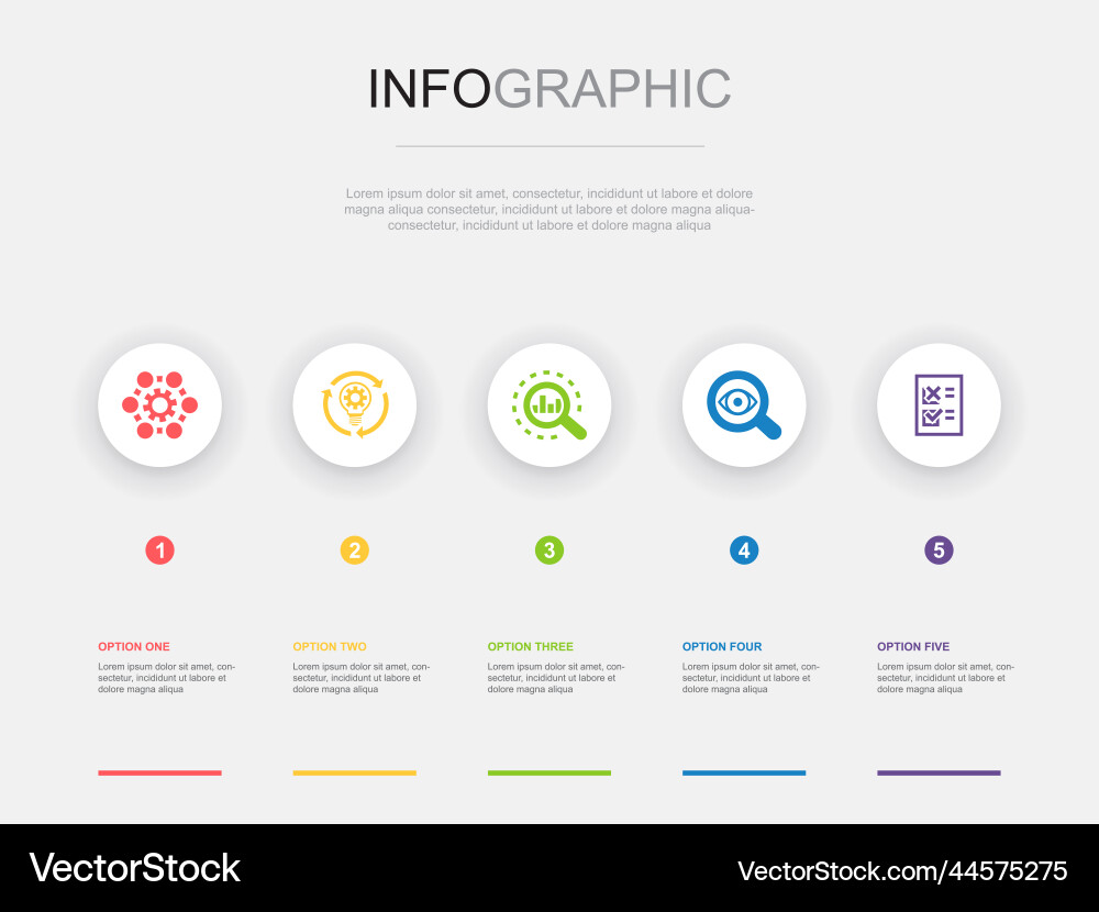 Business process implement analyze investigate Vector Image
