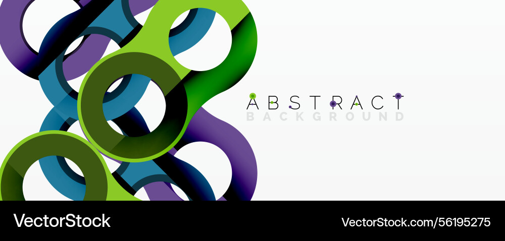 Colorful overlapping circles create dynamic Vector Image