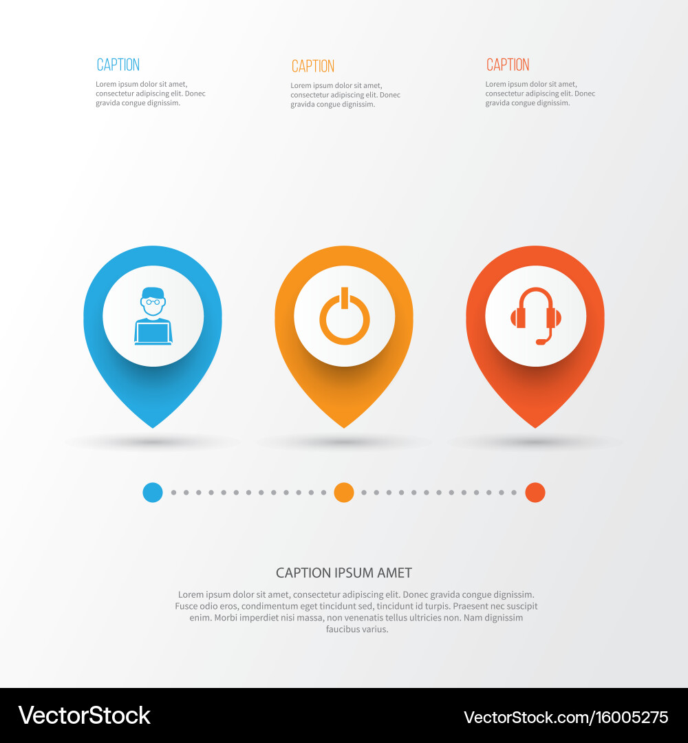 Device icons set collection of programmer vector image