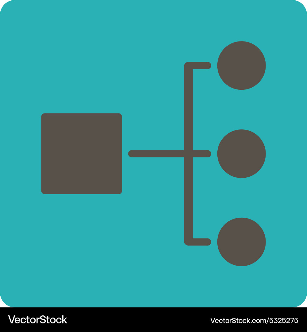 Diagram icon from commerce buttons overcolor set vector image