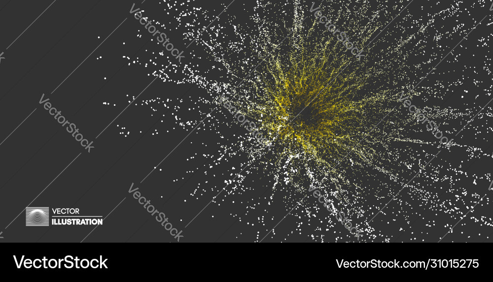 Point explode array with dynamic emitted Vector Image