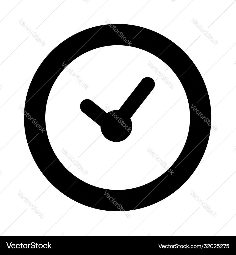 Simple icon sign time element design for event Vector Image