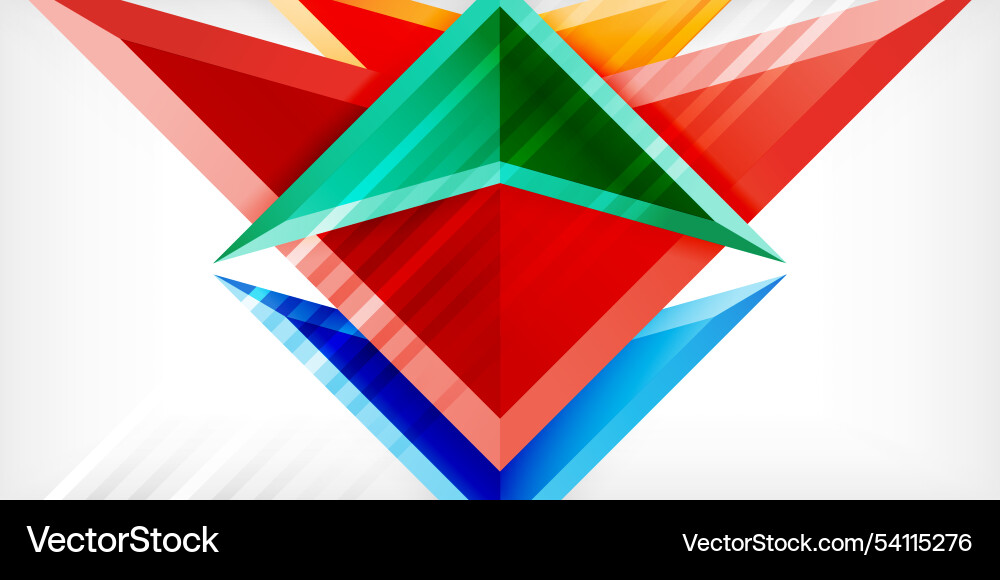 Abstract background color triangles and arrows Abstract background color triangles and arrows Vector Image