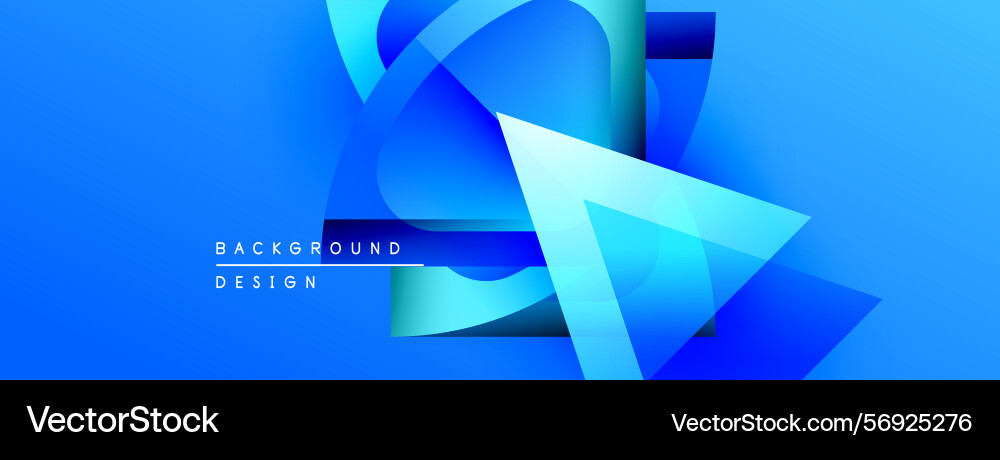 Abstract blue design features overlapping shapes Abstract blue design features overlapping shapes vector image