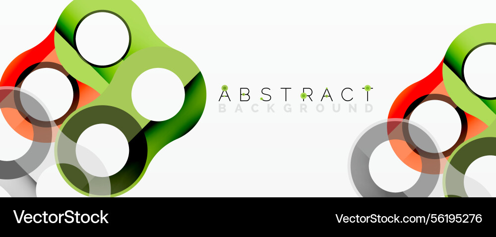 Abstract design features overlapping colorful Abstract design features overlapping colorful vector image