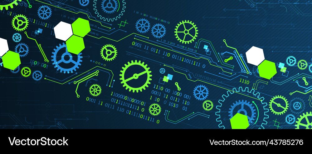 Abstract technology concept computer code Abstract technology concept computer code vector image