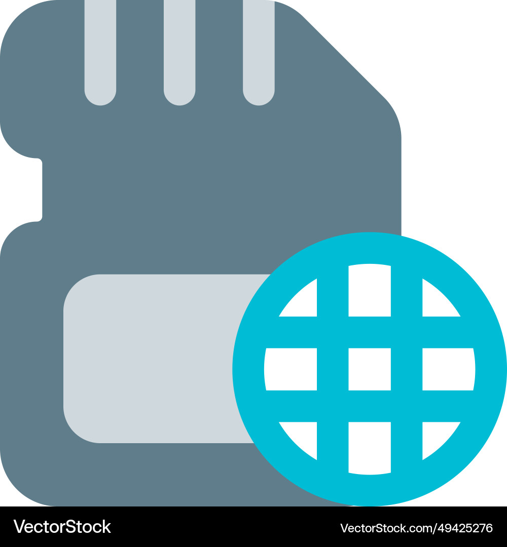 Browse and access data on the sd card vector image