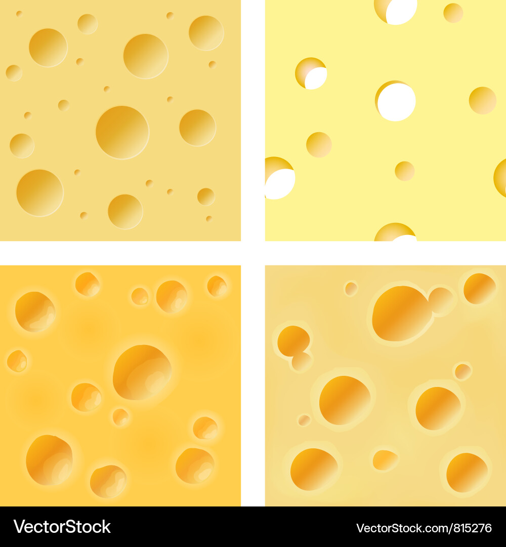 Cheese Pattern Texture Vector Image