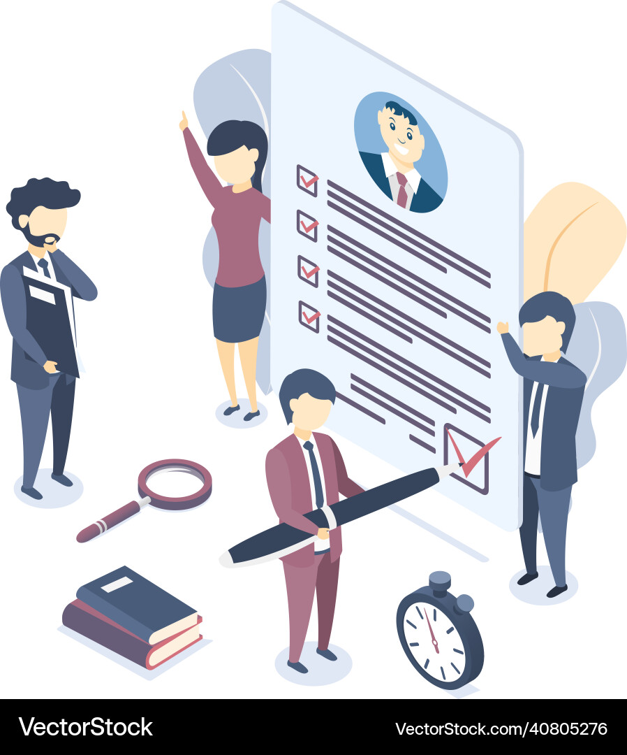 Document with personal data Vector Image
