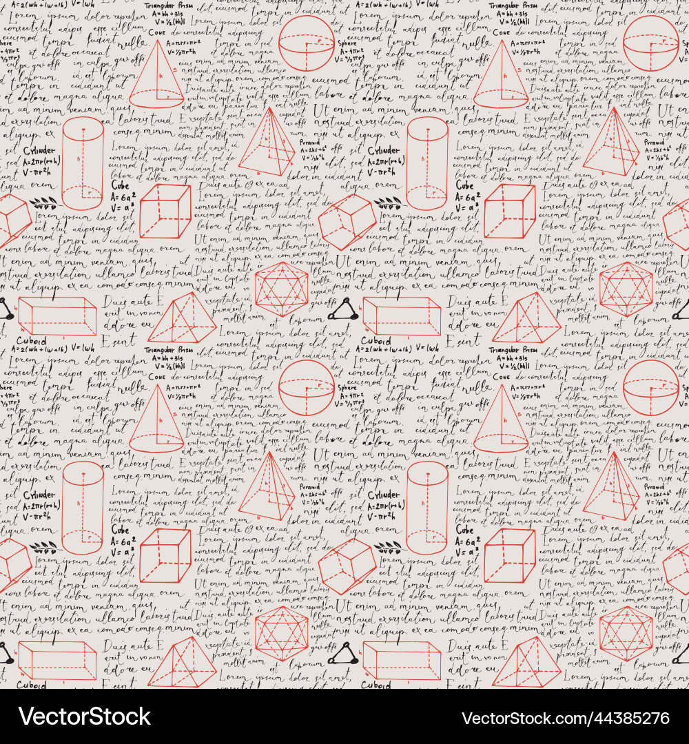 Math seamless pattern with lorem ipsum and sketch Math seamless pattern with lorem ipsum and sketch vector image