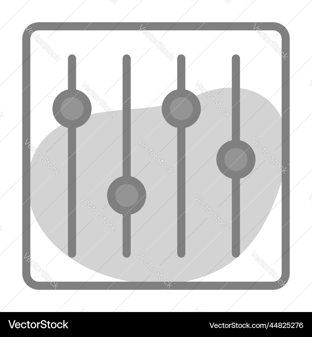 Mixer icon user interface as a simple sign vector image