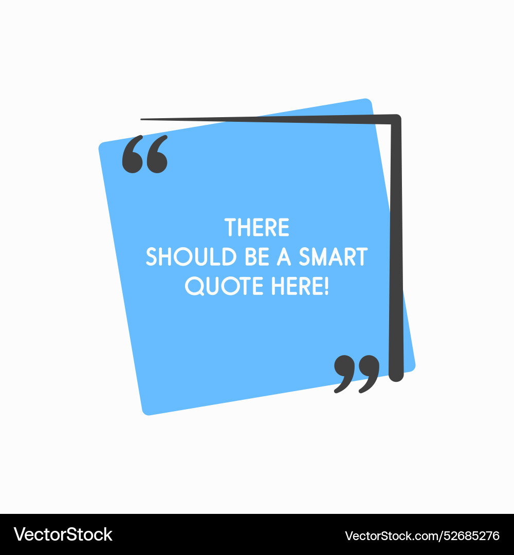 Quote frame blank text boxes message Quote frame blank text boxes message vector image