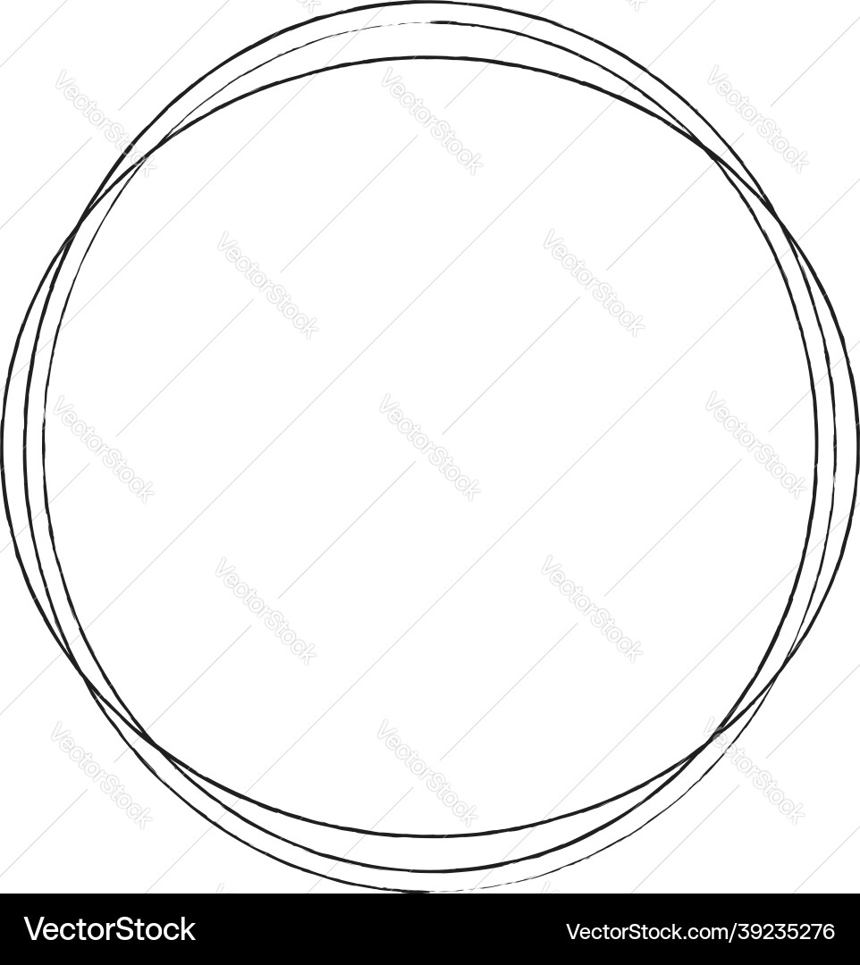 Sketch scribble sketchy grungy lines circles Vector Image