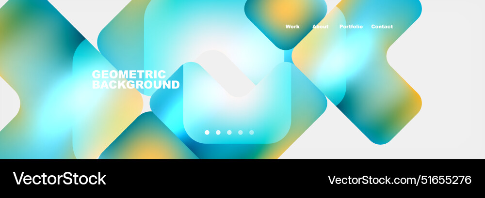 Square internet web page design template Square internet web page design template vector image