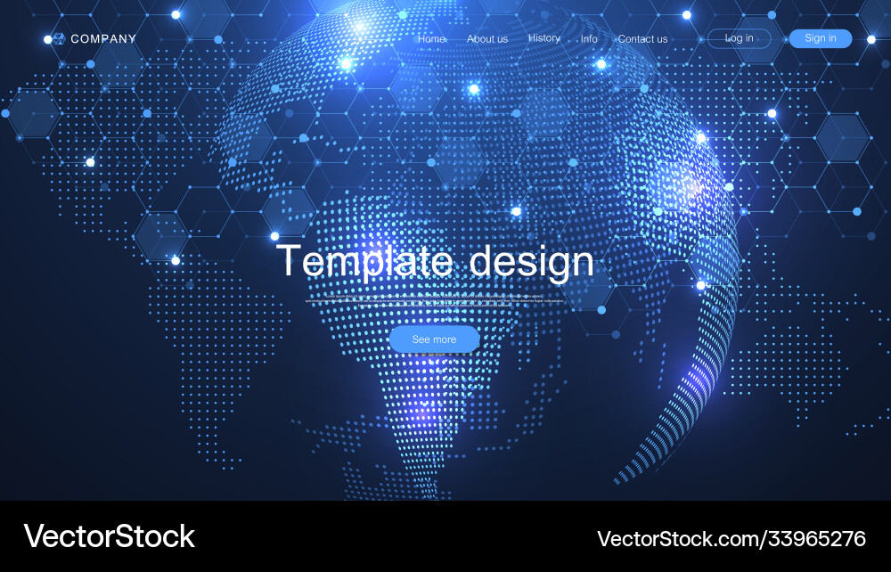 Website template design abstract background Website template design abstract background vector image