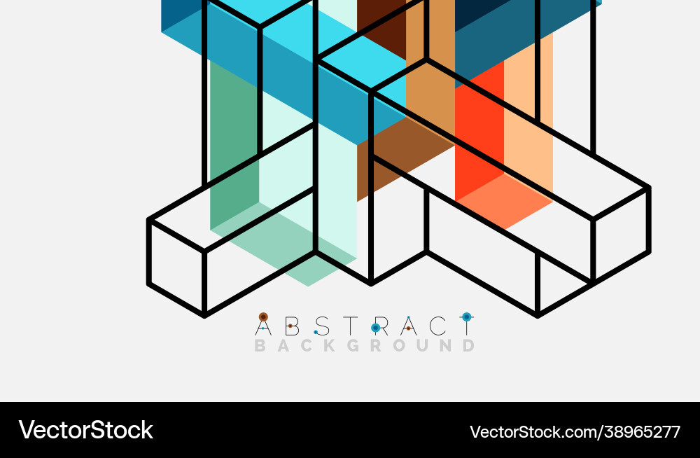 Abstract background 3d cubes cubic elements Abstract background 3d cubes cubic elements vector image
