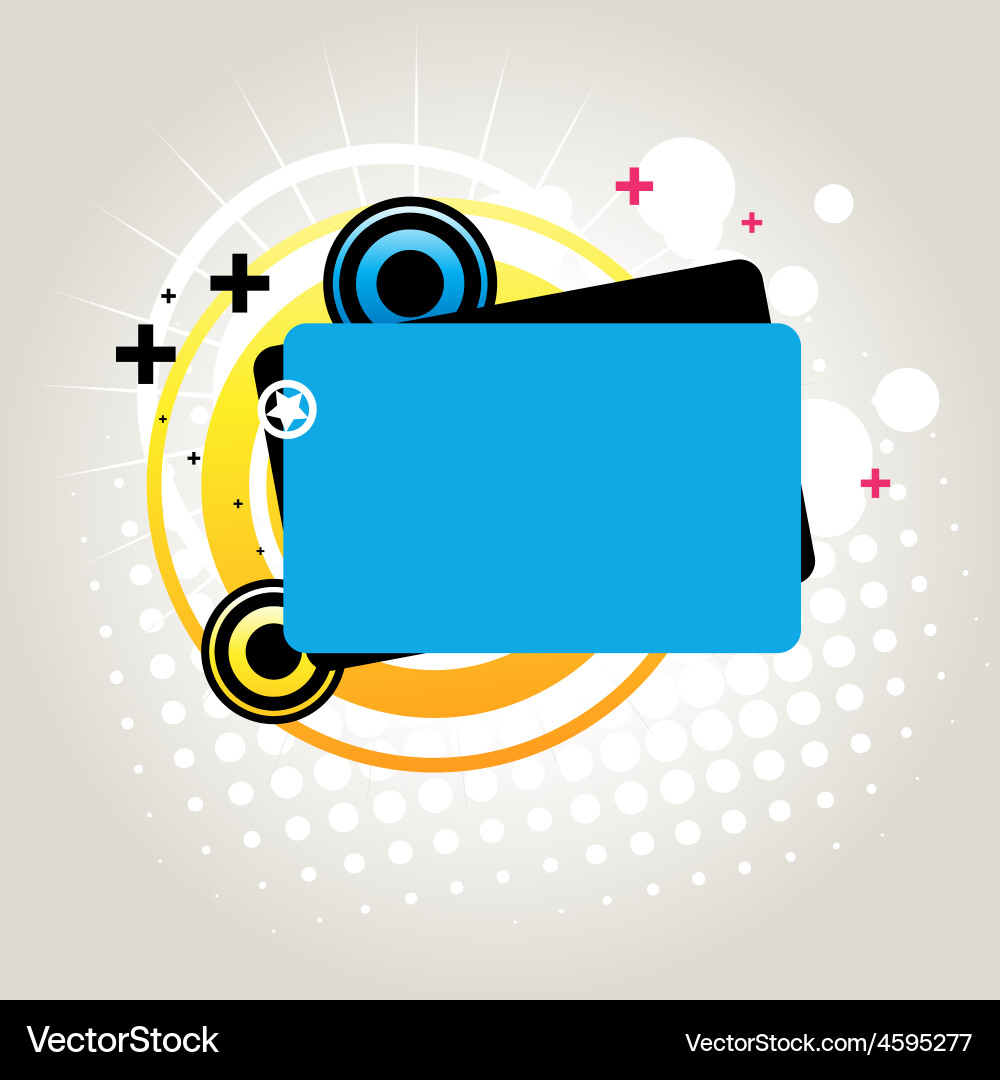 Abstract design with space for text vector image
