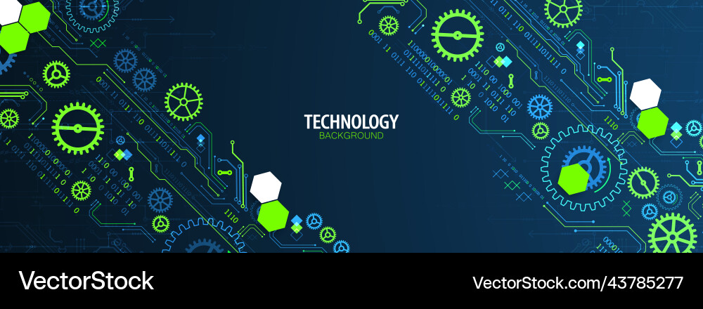 Abstract technology concept computer code vector image