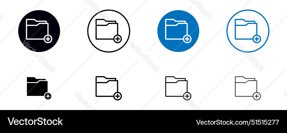 Add folder icon Add folder icon vector image