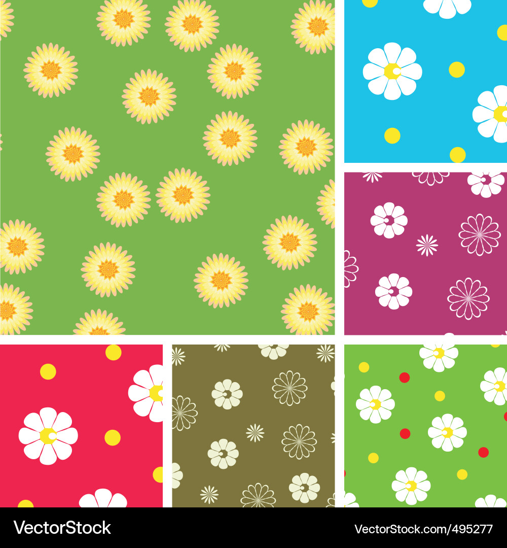 Flowering pattern vector image