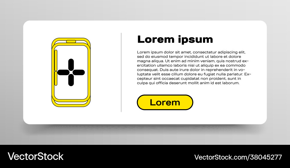 Line smartphone and playing in game icon isolated Line smartphone and playing in game icon isolated Vector Image