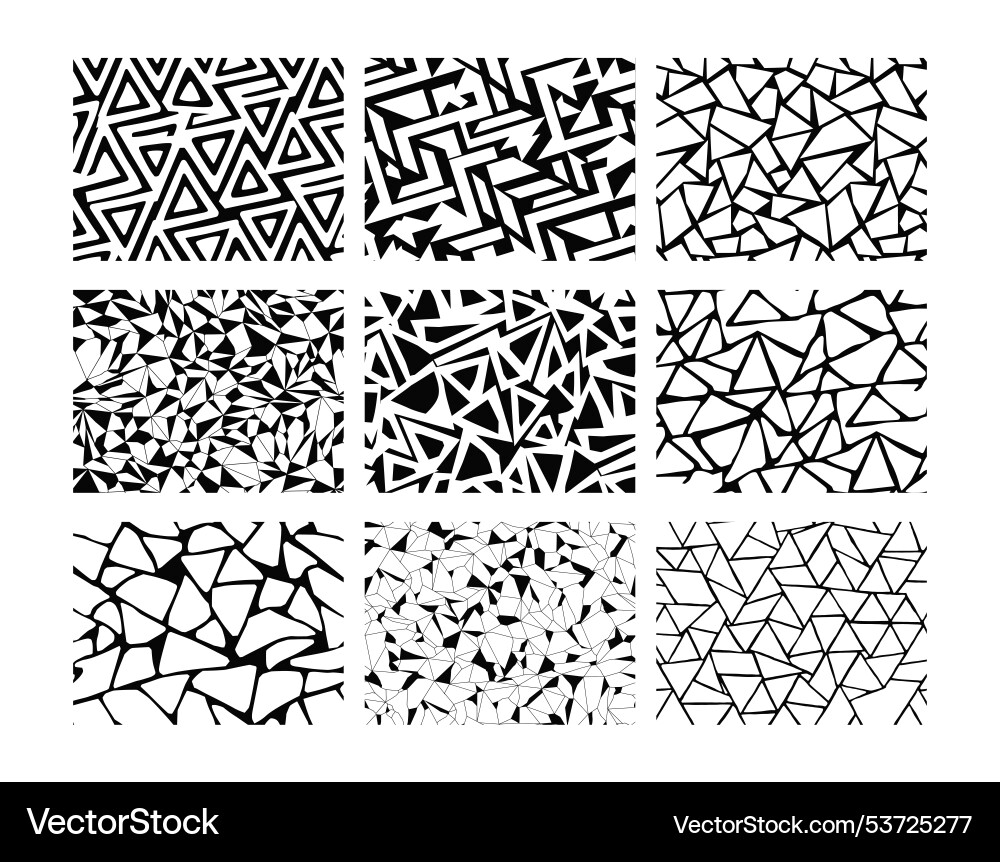 Seamless geometric abstract pattern triangle Vector Image
