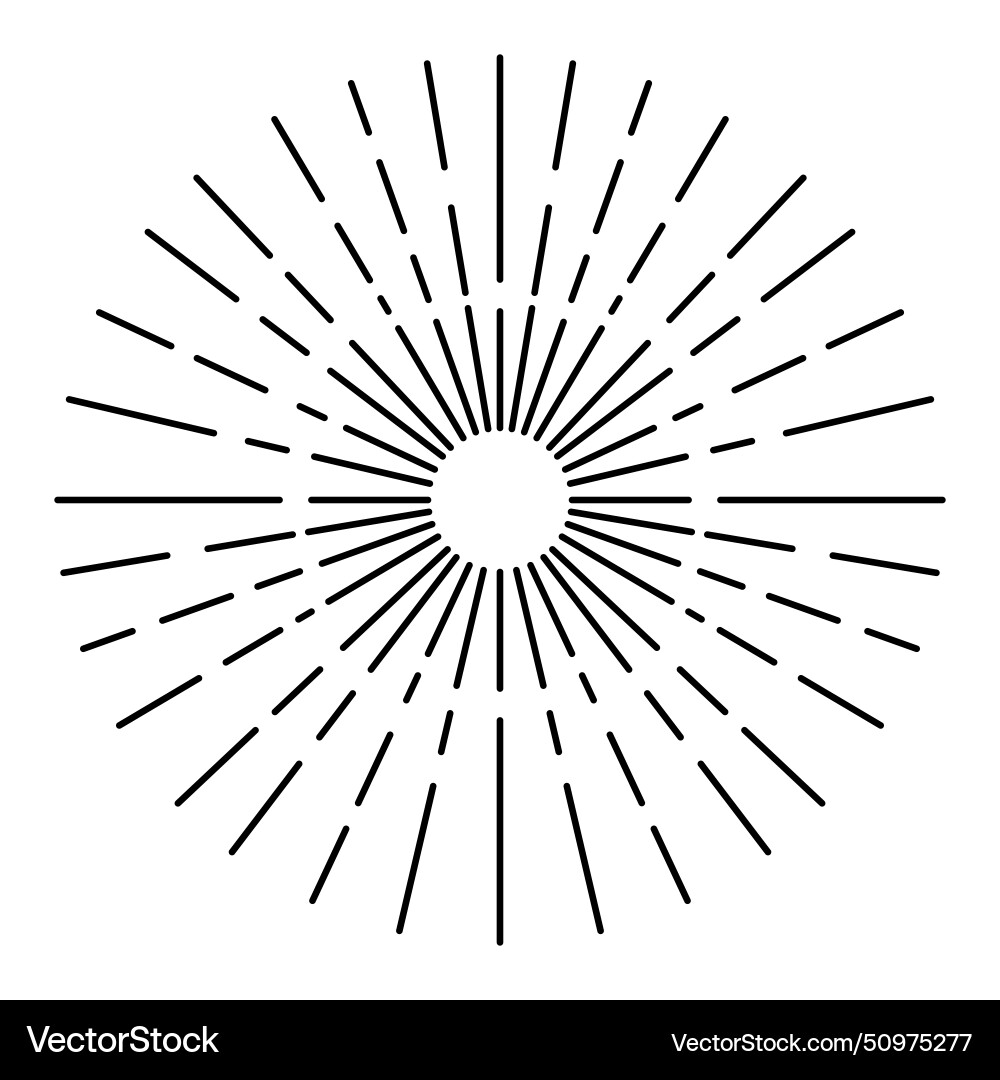 Sunburst firework explosion bursting or light Vector Image