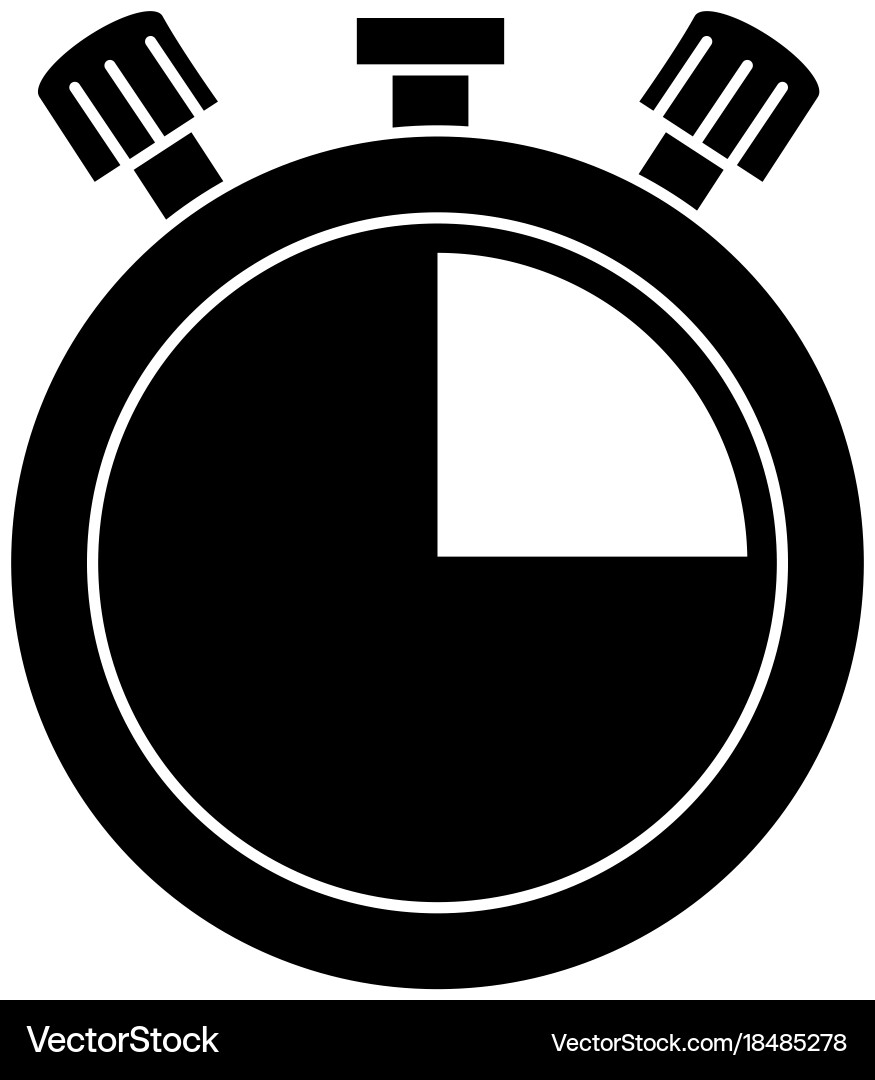 Chronometer timer isolated icon vector image