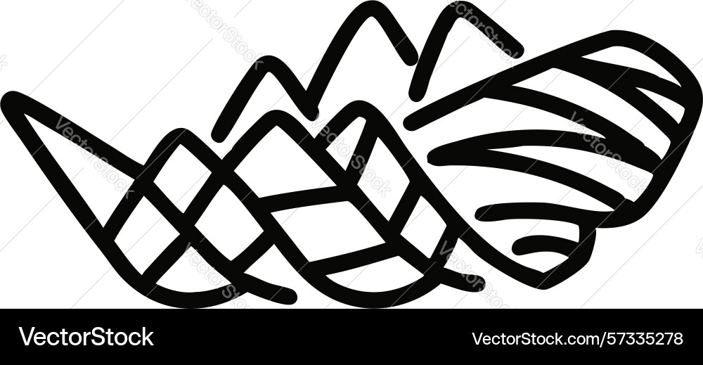 Complex abstract geometric pattern design vector image